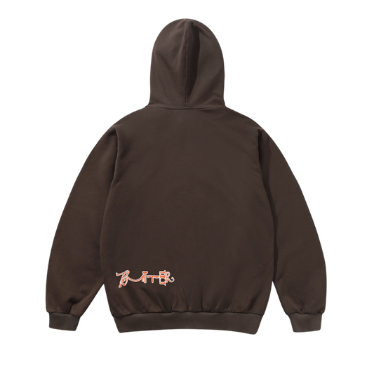 Beat Konducta Zip-Thru Hood, Washed Chestnut | Butter Goods