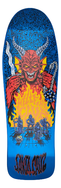Stranger Things Knox Hellfire 10.07" Old School Skateboard Deck | SANTA CRUZ