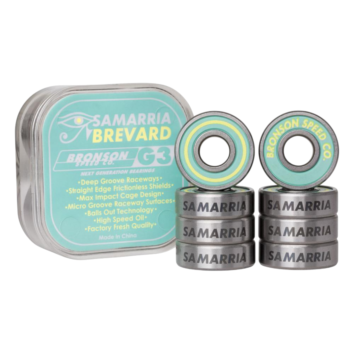 Bronson Speed Co. Bearings Samaria Brevard Pro G3(pack of 8) | BRONSON