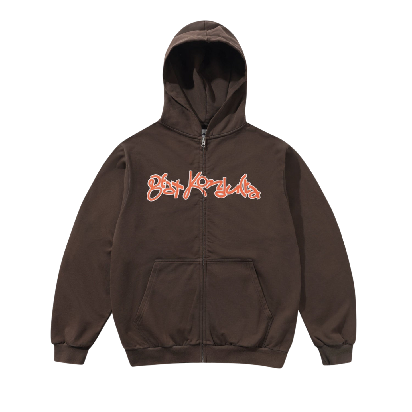 Beat Konducta Zip-Thru Hood, Washed Chestnut | Butter Goods