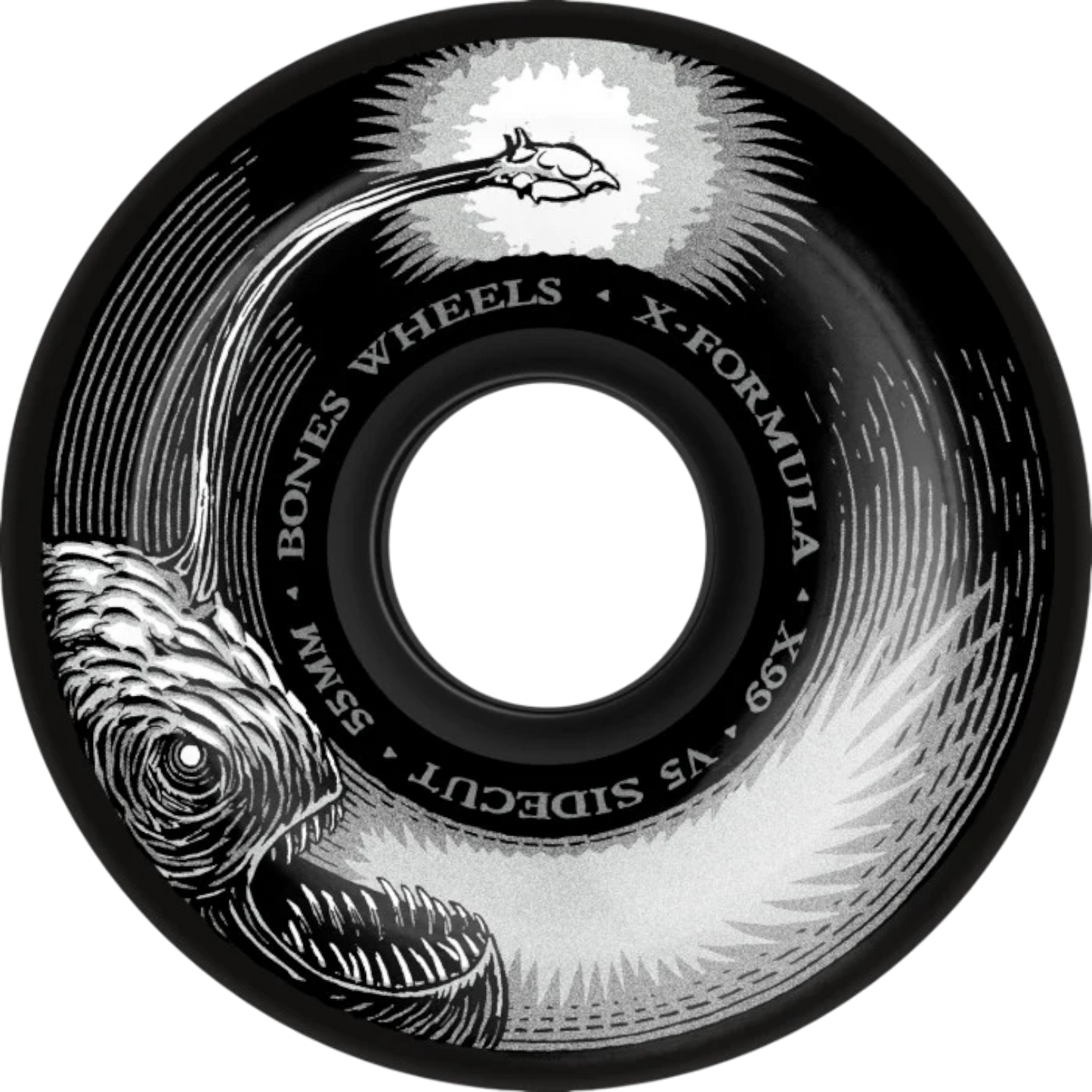 Rodas de skate X-Formula Dark Waters 55mm V5 Sidecut 99A | BONES