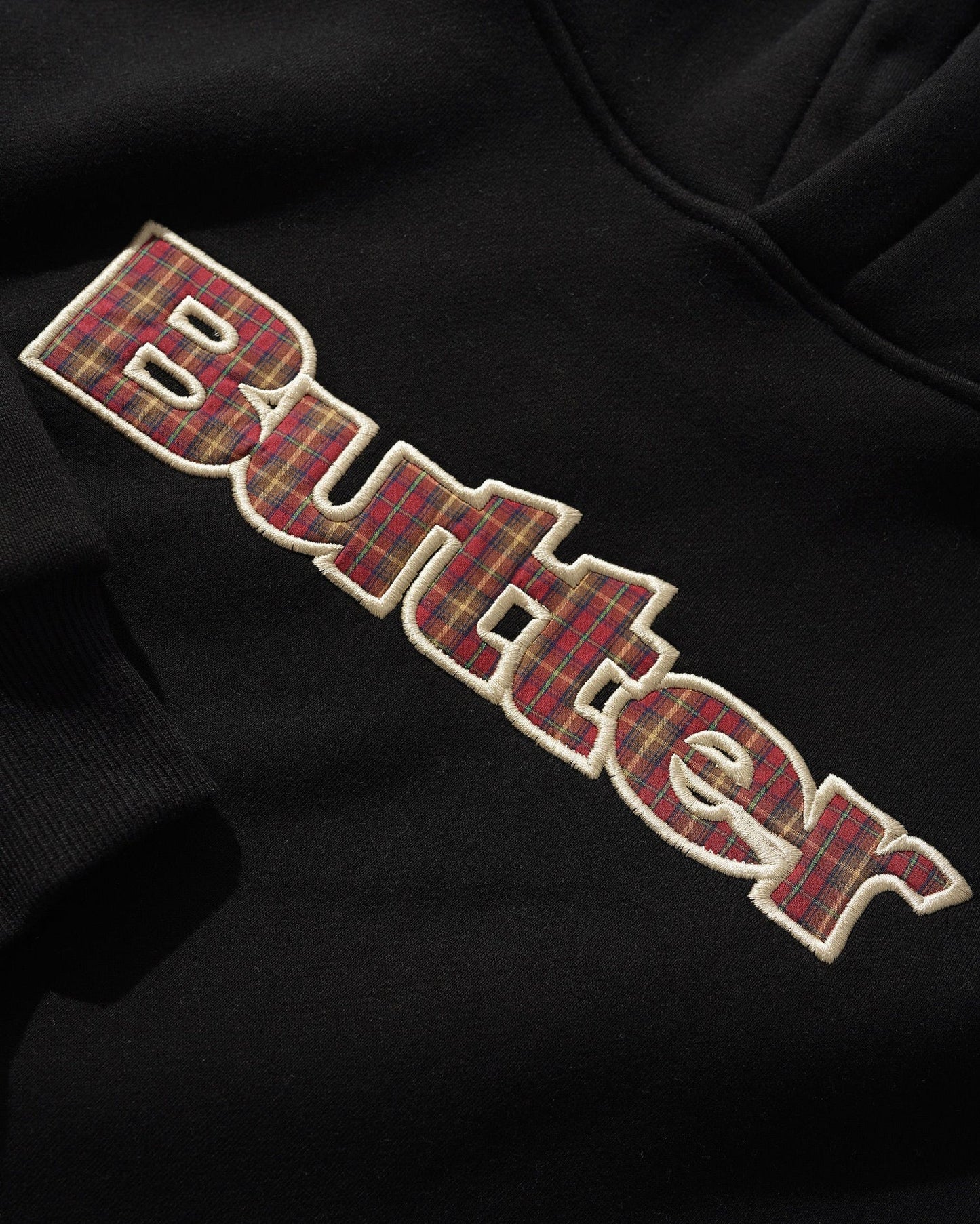 Plaid Logo Applique Pullover Hood | Butter Goods