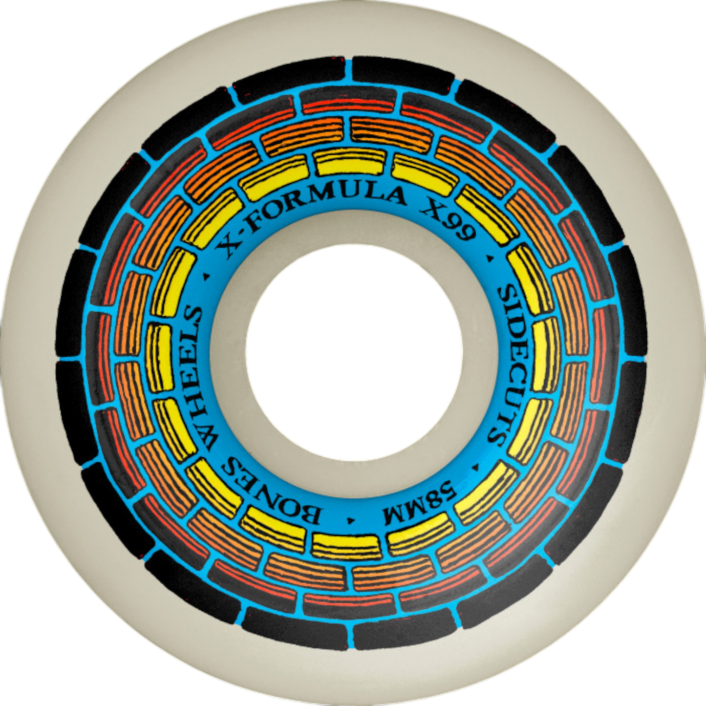 Rodas de skate X-Formula Wishing Well 58mm V5 Sidecuts 99A | BONES