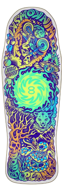 VX Winkowski Dope Planet Shaped Skateboard Deck - 10.34" | SANTA CRUZ