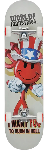 Skate Completo  I WANT U 8.25" | WORLD INDUSTRIES