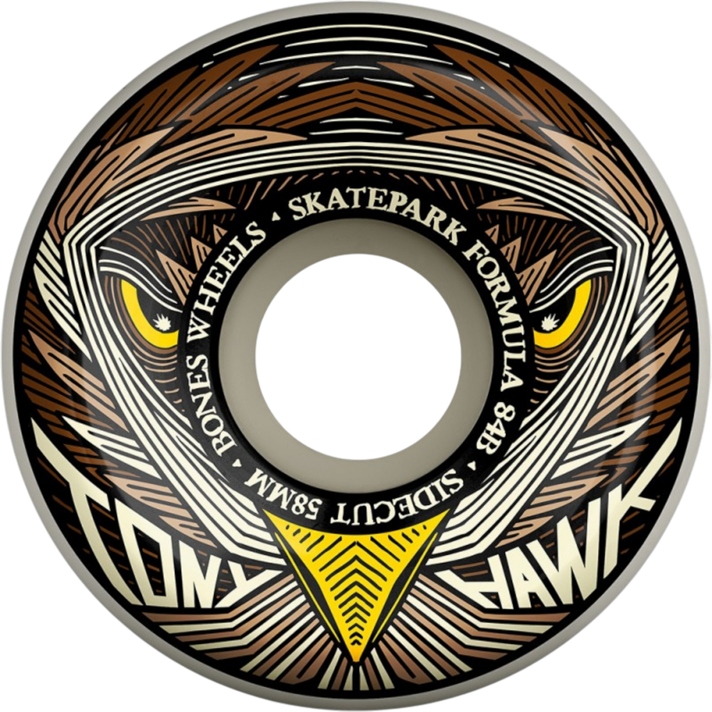 Rodas Bones Tony Hawk Night Hawk Skatepark Formula™ (SPF) Sidecut - 58mm 104A | BONES