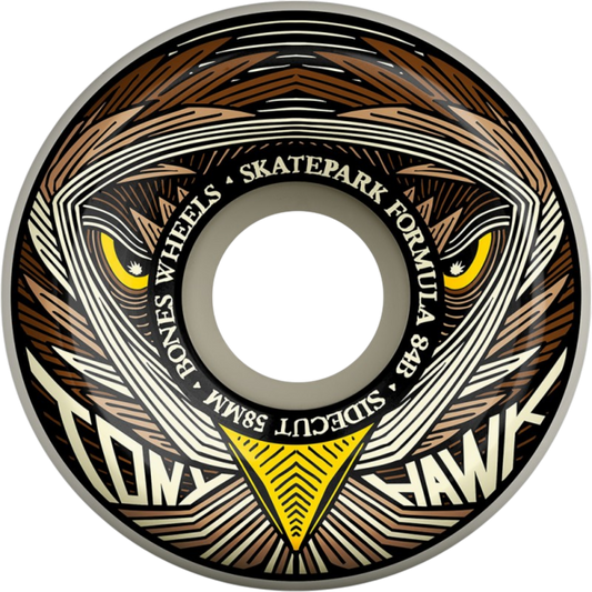 Rodas Bones Tony Hawk Night Hawk Skatepark Formula™ (SPF) Sidecut - 58mm 104A | BONES
