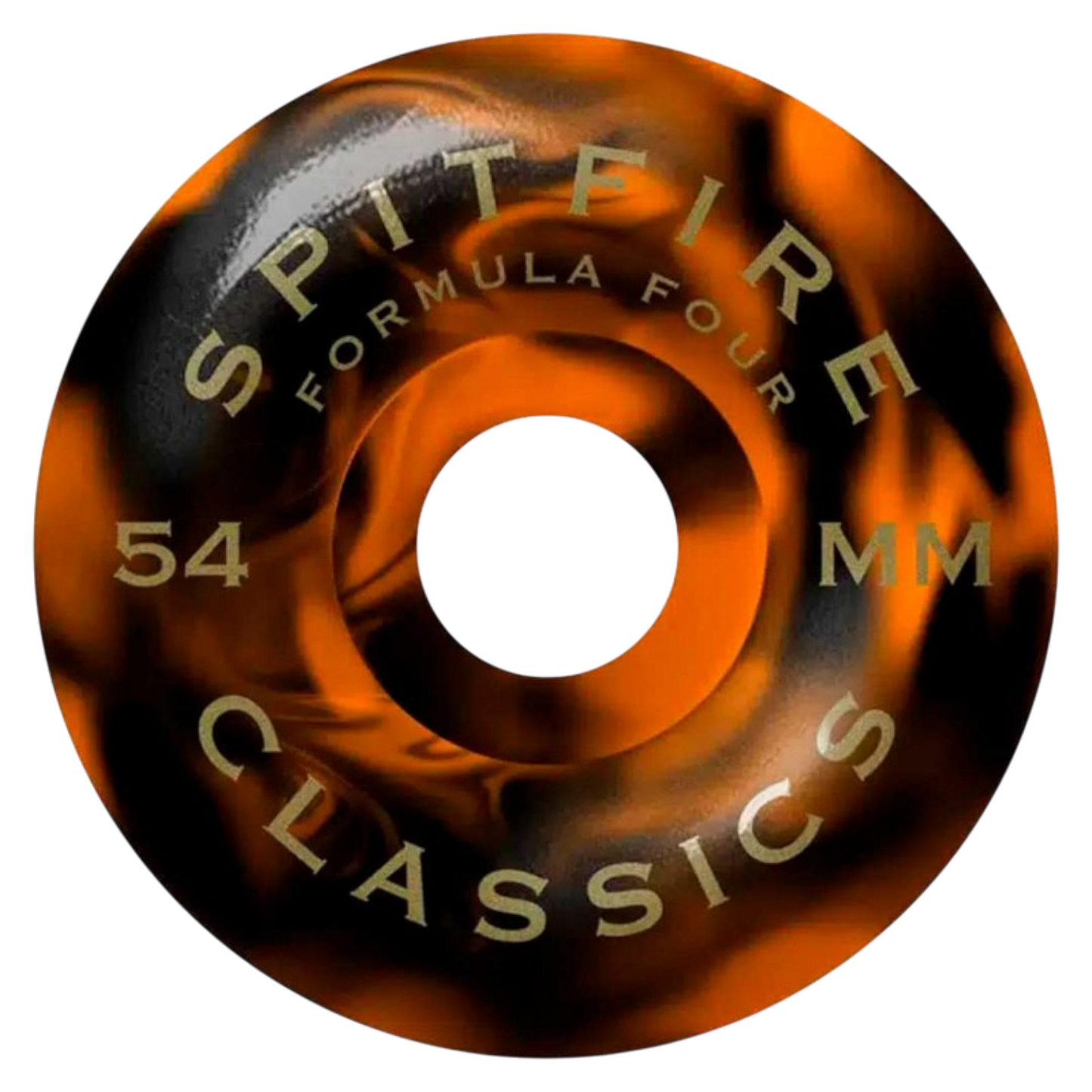 Rodas Spitfire Formula Four Classic Black/Orange Swirl - 54mm 99Du| SPITFIRE