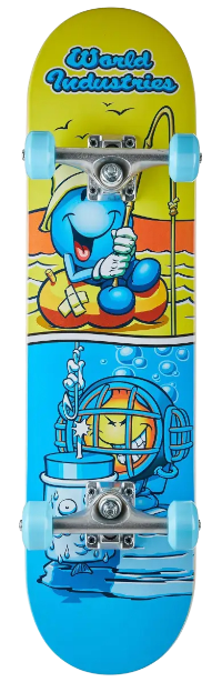 Skate Completo Gone Fishing Complete 7.5" | WORLD INDUSTRIES